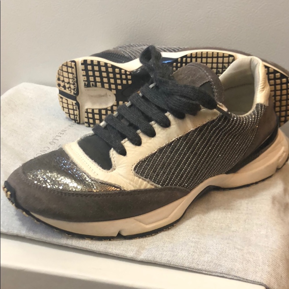 Italian leather sneakers size 37
